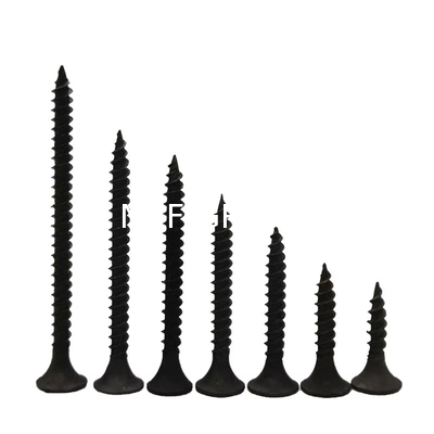 NXF ASTM JIS EN  S235JR/A105JRB/DINST37-2/JISSS400 Carbon Steel  M1.6 Steel Countersunk Black Head Self Tapping Screws