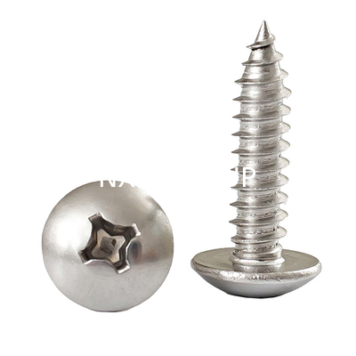 NXF ASTM DIN JIS Stainless Steel 316Ti/0Cr18Ni12Mo2Ti  Plain Cross Pan Head Round Head Self-Tapping Screw Threaded Screw