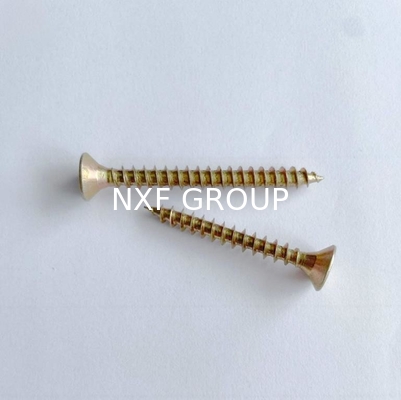 NXF ASTM UN 235JR/A105JRB/DINST37-2/JISSS400/ASTMA283C 25mm Galvanized Countersunk Self-tapping Screws