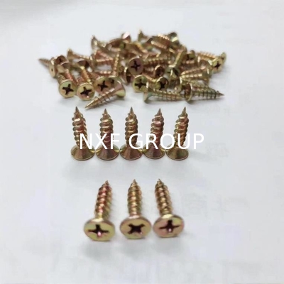 NXF ASTM UN 235JR/A105JRB/DINST37-2/JISSS400/ASTMA283C 25mm Galvanized Countersunk Self-tapping Screws