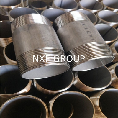 NXF  ASTM B127 MONEL 400 Alloy/UNS N04400 DN15-1200  Class 150-2500 Monel Alloy 400 Forging Threaded Nipple