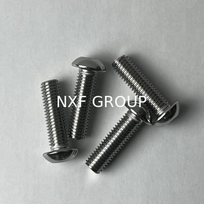 NXF ASTM UNS S31653  316Ti/0Cr18Ni12Mo2Ti M3-M6 Length6-30MM Stainless Steel 316Ti Hex Socket Flat Round Head Screw