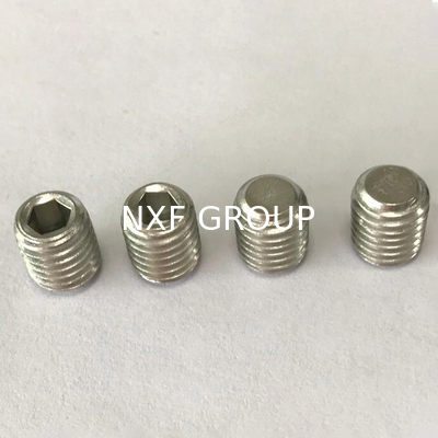 NXF ASTM DIN JIS 316Ti/0Cr18Ni12Mo2Ti  M8 12mm Stainless Steel 316Ti Hexagon Socket Screw Headless Machine Screw