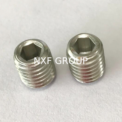 NXF ASTM DIN JIS 316Ti/0Cr18Ni12Mo2Ti  M8 12mm Stainless Steel 316Ti Hexagon Socket Screw Headless Machine Screw