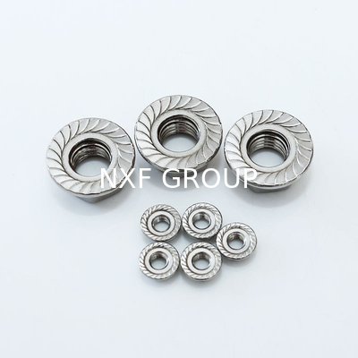 NXF ASTM DIN JIS A240 316Ti/0Cr18Ni12Mo2Ti  M3-M16 Fasteners Bolts Nuts SS316l Hexagonal Flange Lock Nut