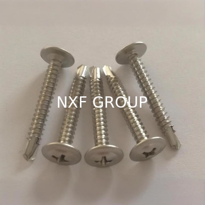 NXF ASTM DIN JIS A240 316Ti/0Cr18Ni12Mo2Ti ST3.5-ST5 Cross Recessed Flat Head Self Tapping Bolt Round Head Drilling Screw