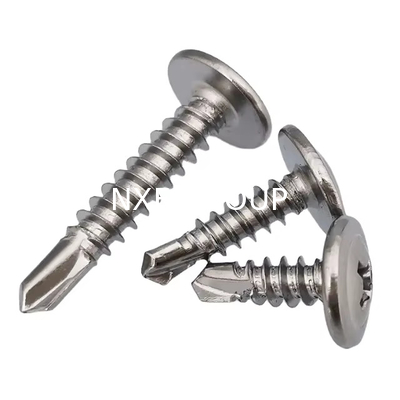 NXF ASTM DIN JIS A240 316Ti/0Cr18Ni12Mo2Ti ST3.5-ST5 Cross Recessed Flat Head Self Tapping Bolt Round Head Drilling Screw