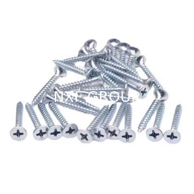 NXF ASTM JIS DIN 235JR/A105JRB/DINST37-2/JISSS400/ASTMA283C ST2.9 25mm Galvanized Cross Countersunk Self Tapping Screws