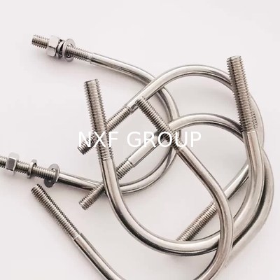 NXF ASTM JIS EN 316/0Cr17Ni12Mo2/1.4401 M10 55mm Hexbolt Fasteners Stainless Steel 316 U-Bolt