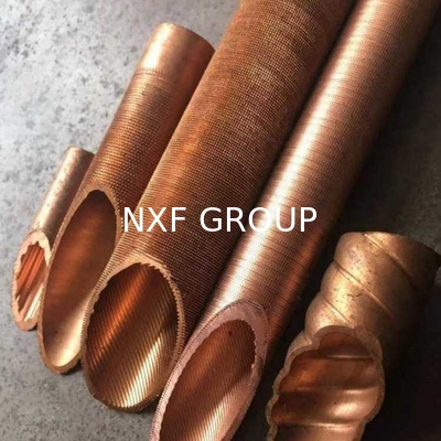 NXF ASTM B280/EN12735/JISH3300 C11000 C12200  Diameter 7.94-25.4mm Thickness 0.2-0.7mm Length 15m Finned Tube