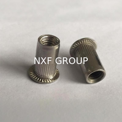 NXF ASTM JIS EN  Stainless Steel 316/0Cr17Ni12Mo2/1.4401 Diameter M3 Length 9MM  Flat Head Vertical Grain Nuts