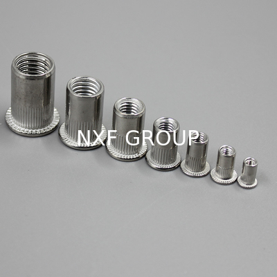 NXF ASTM JIS EN  Stainless Steel 316/0Cr17Ni12Mo2/1.4401 Diameter M3 Length 9MM  Flat Head Vertical Grain Nuts