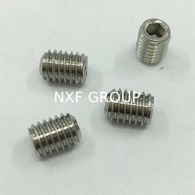 NXF ASTM DIN JIS 316Ti/0Cr18Ni12Mo2Ti  M6 12mm Stainless Steel 316Ti Hexagon Socket Screw Headless Machine Screw