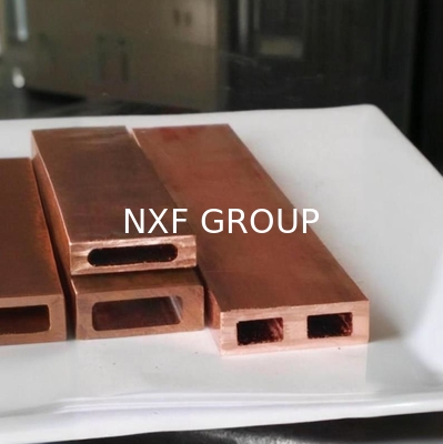 NXF ASTM B280/EN12735/JISH3300 C11000 C12200 Thickness 1.4-2.5mm Long Side 30-119mm Short Side 20-30mm Square Copper Tube