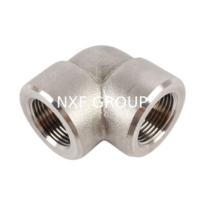 NXF JIS EN ASTM B127 MONEL 400 Alloy/UNS N04400 DN15-1200 Class 150-2500 Nickel Alloy 400 Forging Threaded 45° and 90°  Elbow