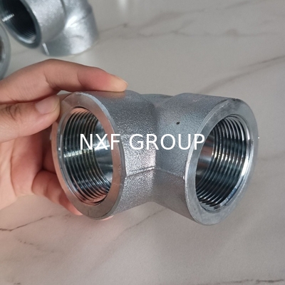 NXF UNS S31008 ASTM A403 310S/0Cr25Ni20/1.4845 DN6-100 Class2000-9000 310S Stainless Steel Threaded 90 Degree Elbow