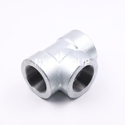 NXF UNS S31008 ASTM A403 310S/0Cr25Ni20/1.4845 DN6-100 Class2000-9000 High Pressure Forging Stainless Steel Threaded Tee