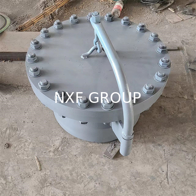 NXF Galvanized Carbon Steel Quick Opening Circular Manhole Cover Drain Hole Cover Stainless Steel Industrial Manhole
