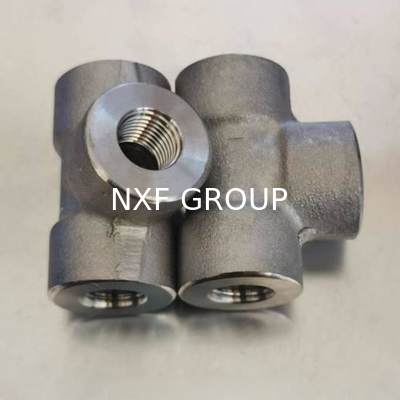 NXF JIS EN ASTM B127 MONEL 400 Alloy/UNS N04400 DN15-1200 Class 150-6000 Nickel Alloy 400 Forging Threaded Tee