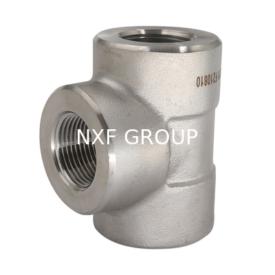 NXF JIS EN ASTM B127 MONEL 400 Alloy/UNS N04400 DN15-1200 Class 150-6000 Nickel Alloy 400 Forging Threaded Tee