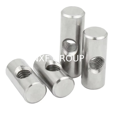 NXF ASTM A240 316Ti/0Cr18Ni12Mo2Ti M2 35mm Stainless Steel 316Ti Dowel Nut Hammer Nut Cylindrical Pin Nut